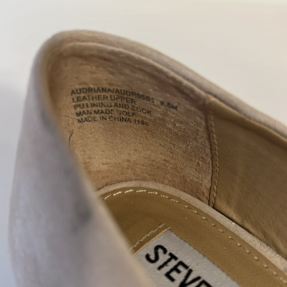 Steve Madden Audriana Suede D'Orsay Blush Tan Flat Size 8.5 - Picture 9 of 10